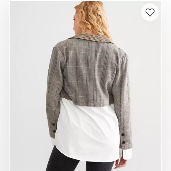 Mystree Mixed Print Button-Down Shirt or Blazer/ Size small/ NWOT - Picture 2 of 11